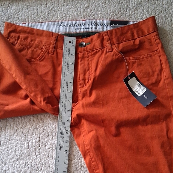 New Tommy Hilfiger Freedom Skinny Orange Pants - Picture 4 of 6